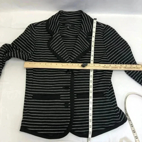 5/$20 Sandro STUDIO knit striped blazer jacket‎ pm - Picture 6 of 6